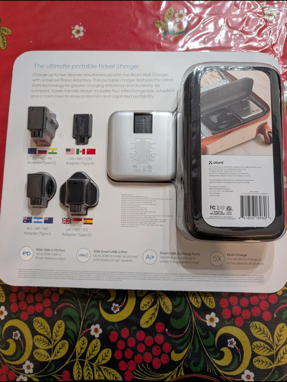 atomi wall charger